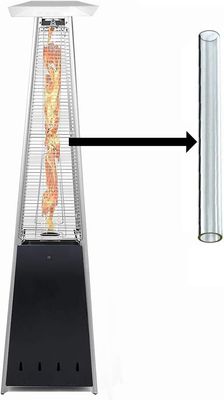 Pyramid Replacement Glass Tube for 4-Sided Patio Gas Heater
