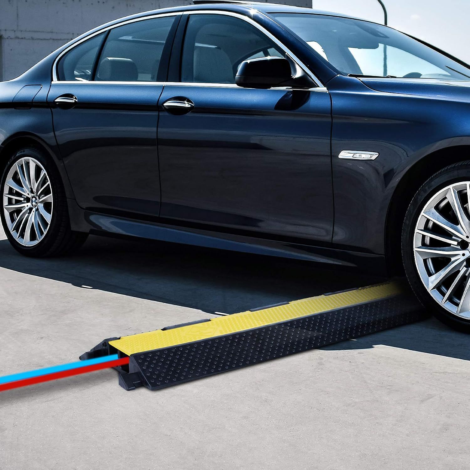 Floor Cable Protector 99x15cm Rubber Cover