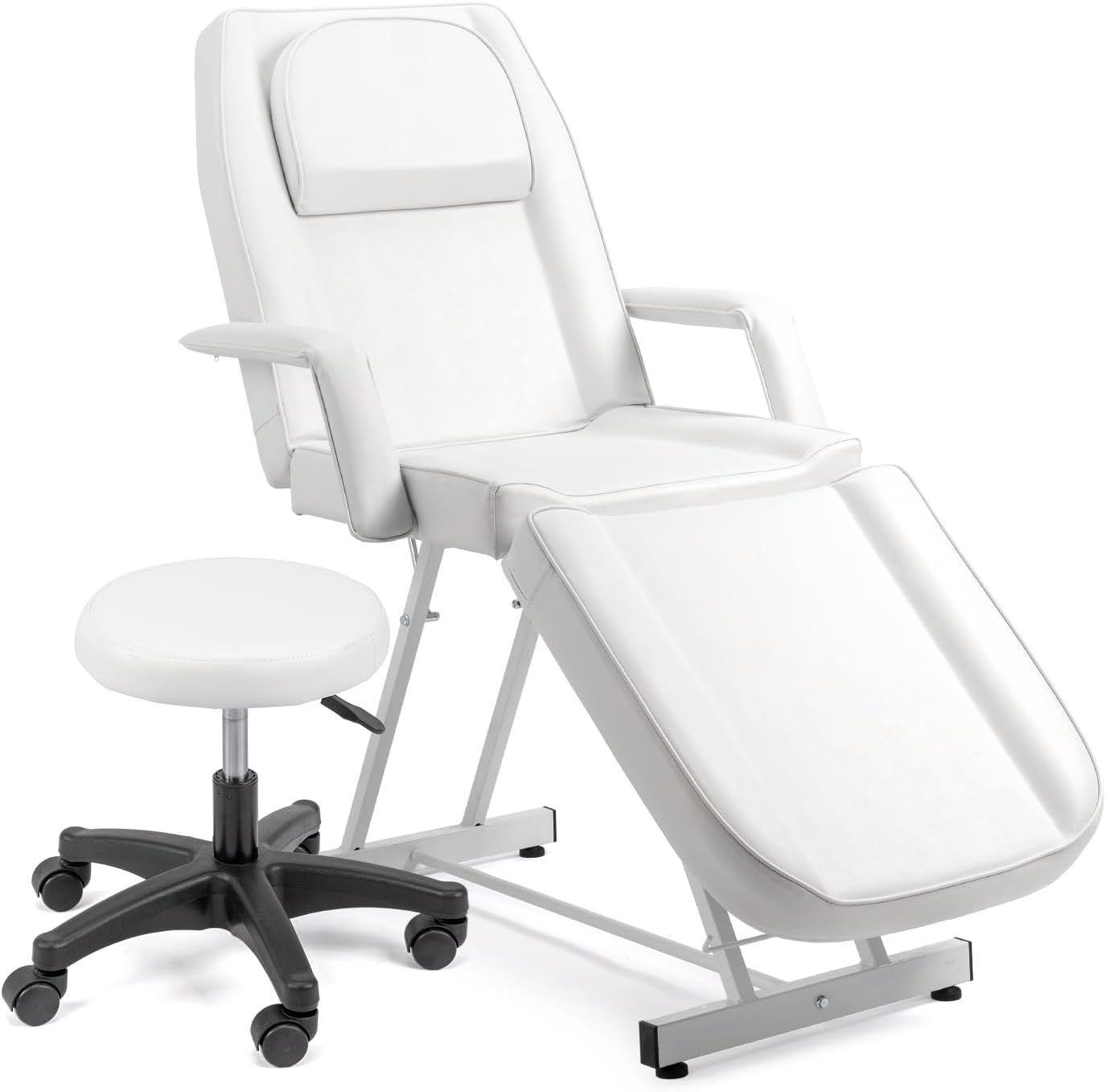 Professional Beauty &amp; Massage Bed with Rolling Stool