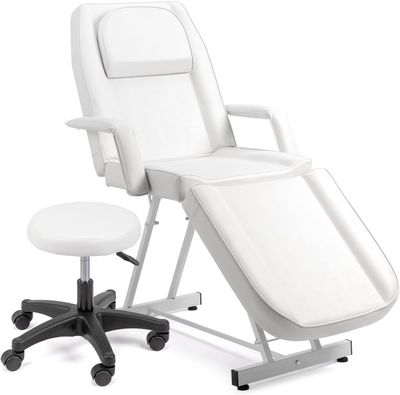 Professional Beauty &amp; Massage Bed with Rolling Stool