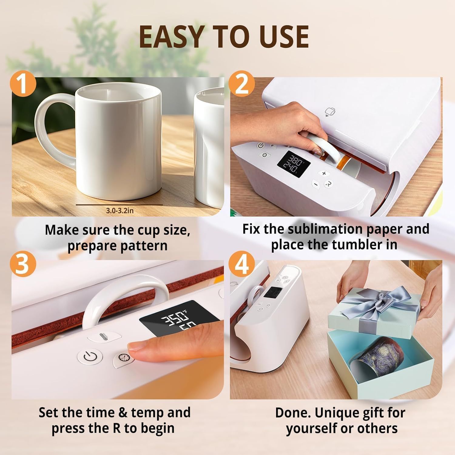 Automatic Mug Press Heat Press Machine for Sublimation Mugs Tumblers &amp; Cups