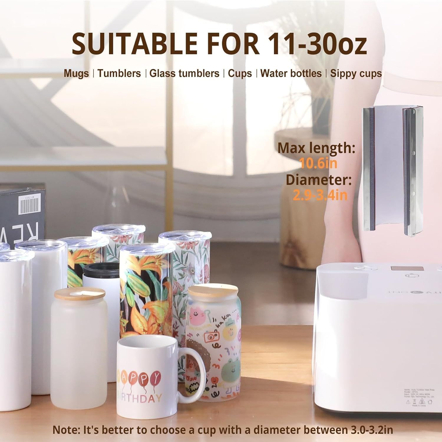 Automatic Mug Press Heat Press Machine for Sublimation Mugs Tumblers &amp; Cups