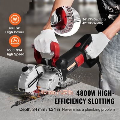 Saw Blades for 2500W Electric Wall Chaser – 160mm Blade, Adjustable Cutting Depth &amp; Laser Guide
