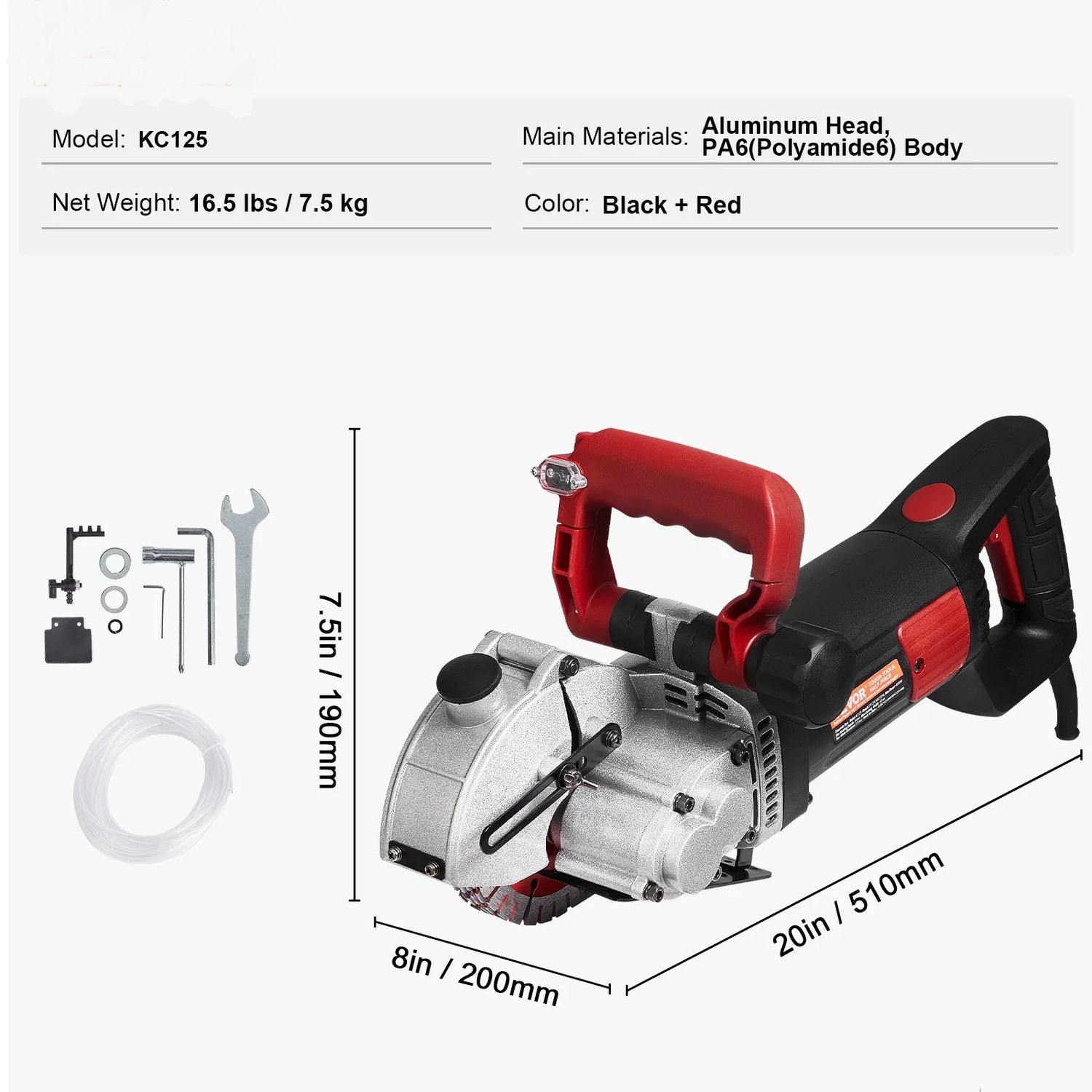 Saw Blades for 2500W Electric Wall Chaser – 160mm Blade, Adjustable Cutting Depth &amp; Laser Guide
