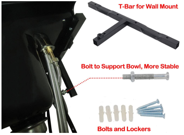 Wall mounting Hairdressing Wash Hair Bowl Sink