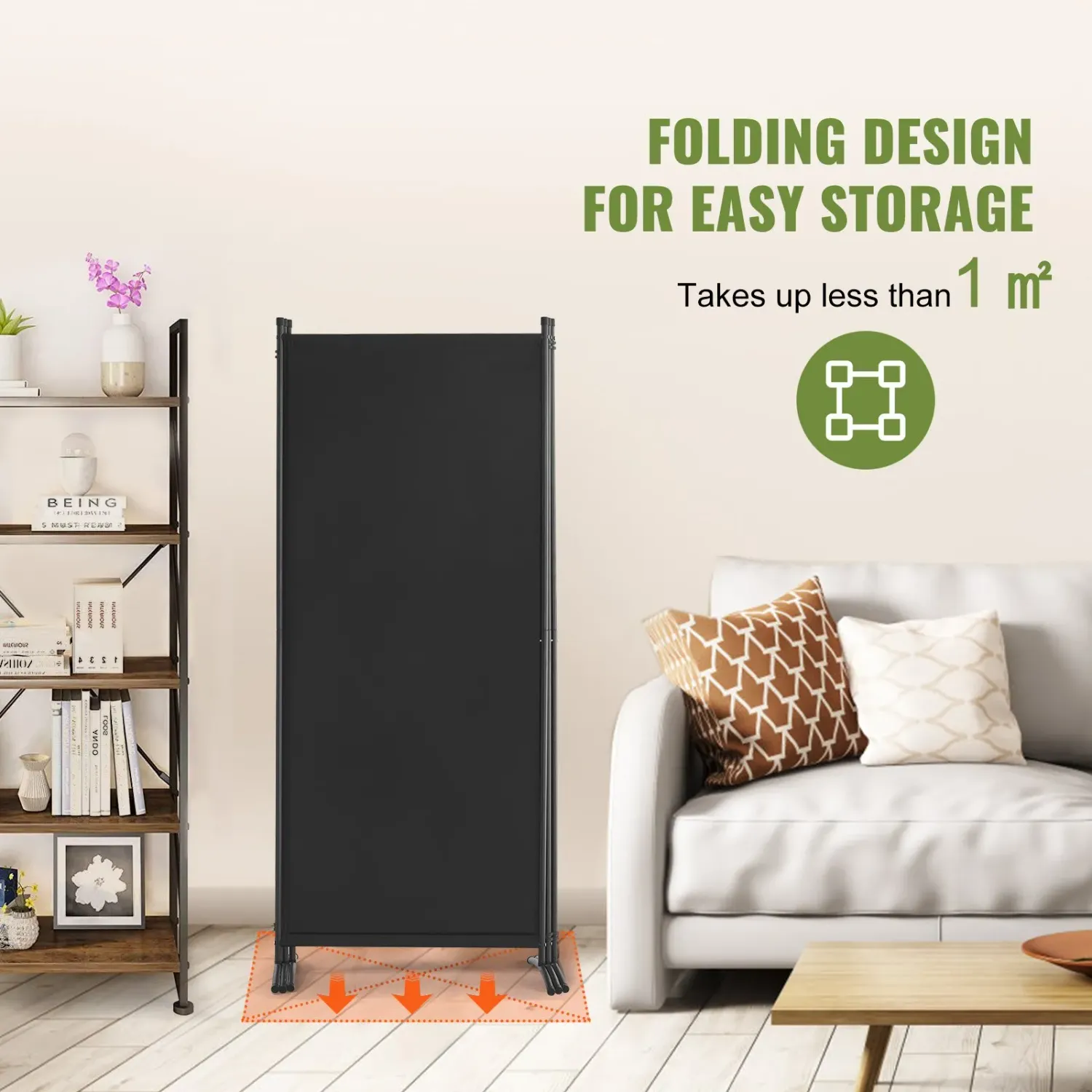 3 Panel Room Divider Folding Privacy Screen