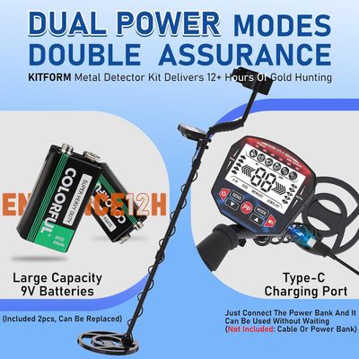 Professional Metal Detector– IP68 Waterproof Treasure Hunting