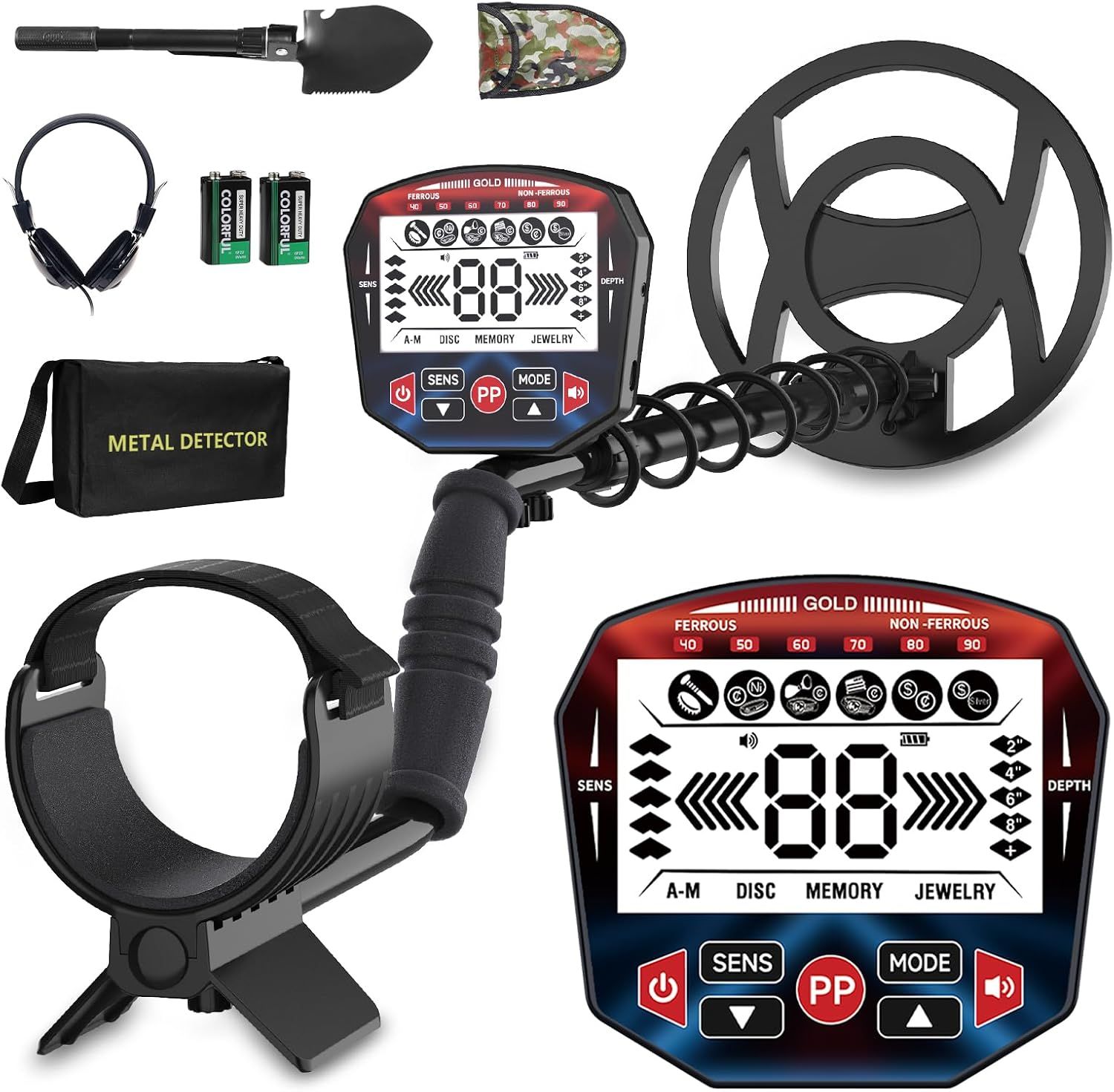 Professional Metal Detector– IP68 Waterproof Treasure Hunting