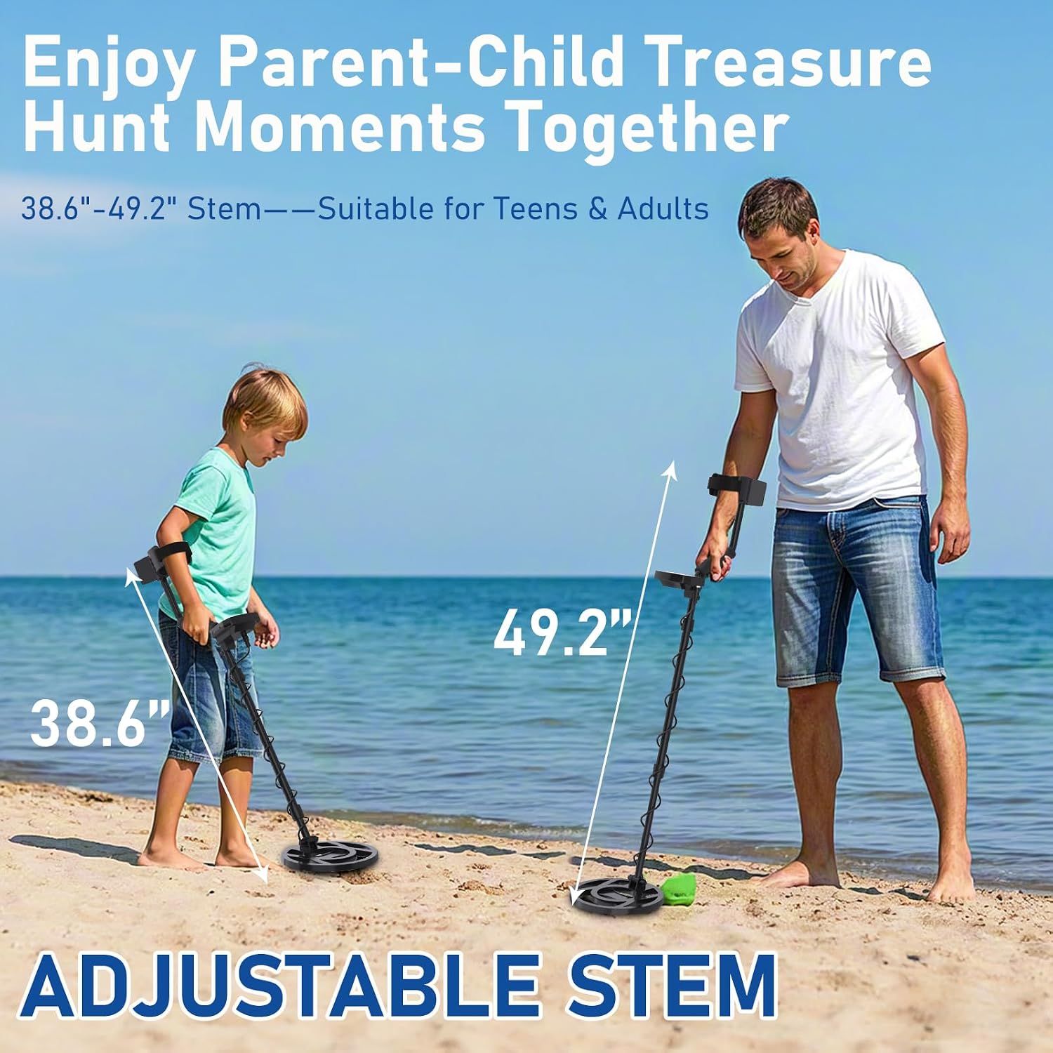 Professional Metal Detector– IP68 Waterproof Treasure Hunting