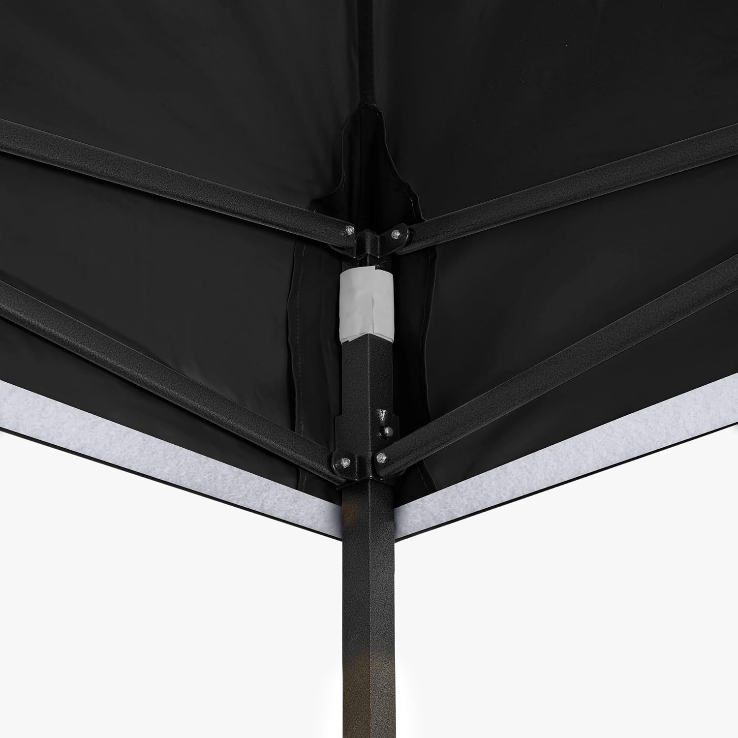 3x3m Heavy Duty Pop Up Gazebo Waterproof Black with Carry Bag &amp; Weights