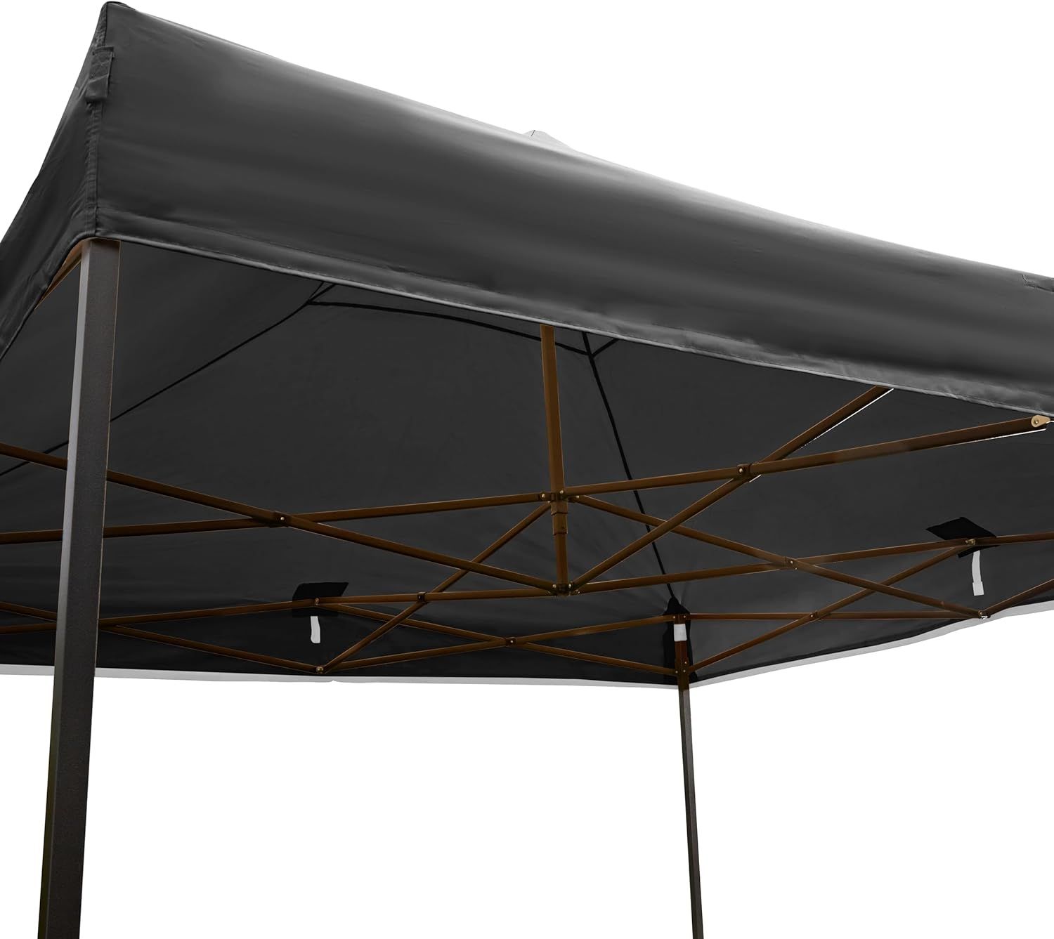 3x3m Heavy Duty Pop Up Gazebo Waterproof Black with Carry Bag &amp; Weights