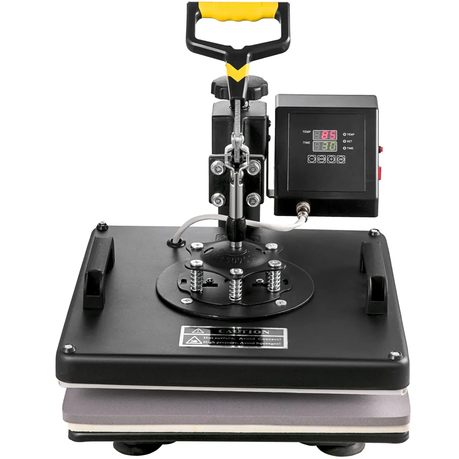 8-in-1 Heat Press Machine 38x38cm T-Shirt Sublimation Transfer Press with Mug Hat Plate Attachments