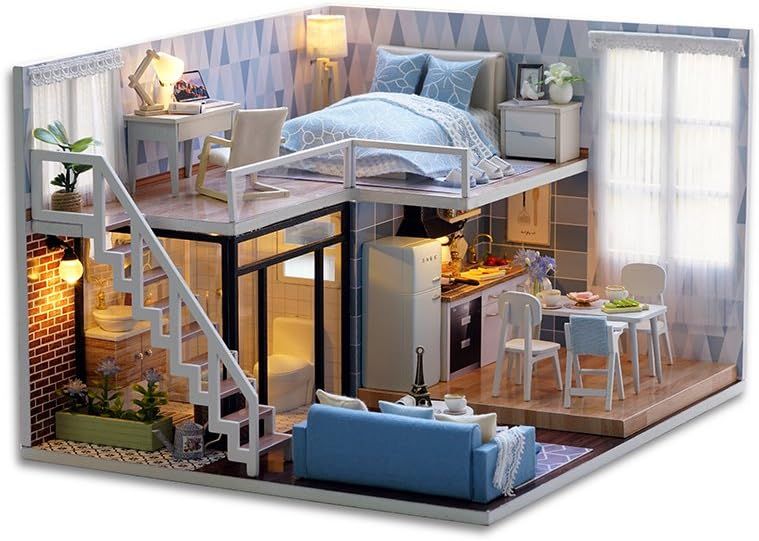 Doll House Wooden – Classic Wooden Doll Houses for Children, Imaginative Play and Creative Fun