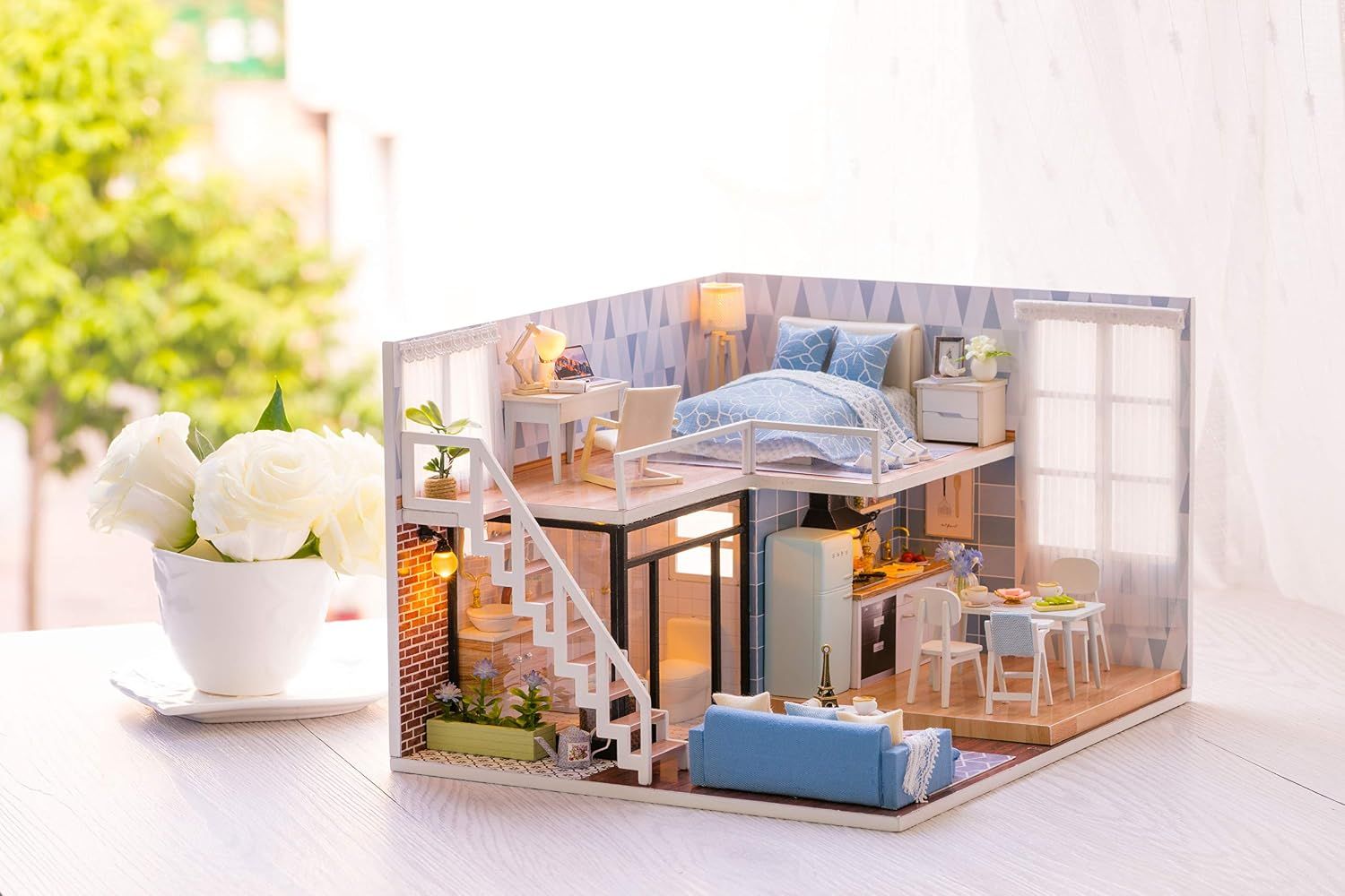 Doll House Wooden – Classic Wooden Doll Houses for Children, Imaginative Play and Creative Fun
