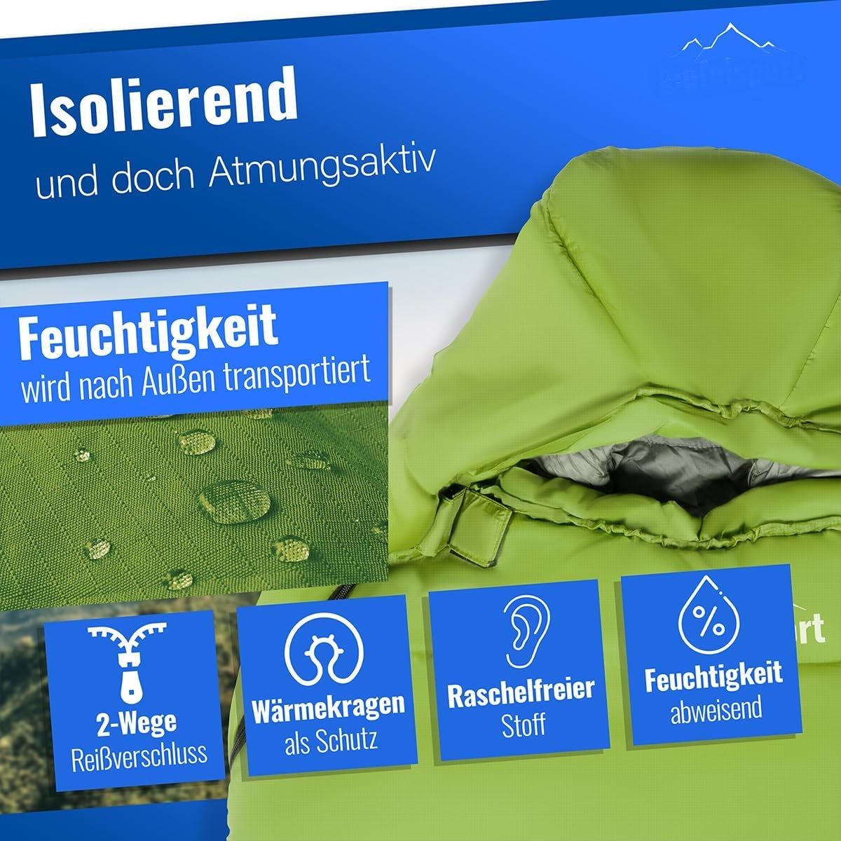 Ultralight Sleeping Bag 4 Seasons -20°C to 15°C