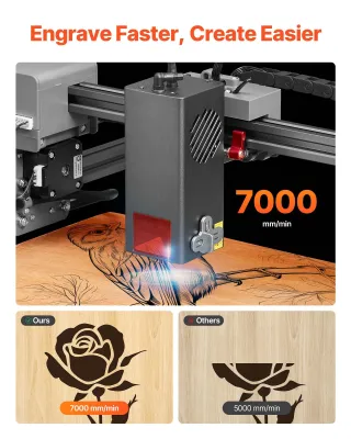 20W Enclosed Laser Engraver &amp; Cutter – 455nm Diode Laser