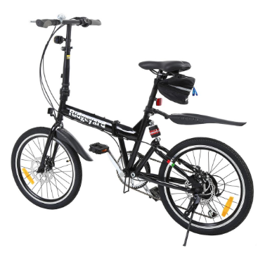 Unisex Folding City Bike Bicycle 7-speed Kids Adult bicycle