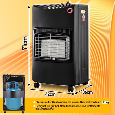 Portable Folding LPG Gas Heater 4200W