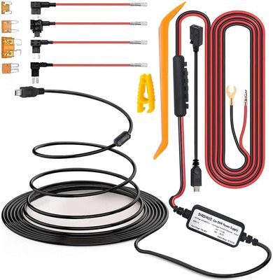 Dash Cam Hardwire Kit Mini USB Micro USB 4m Cable with Fuse Protection