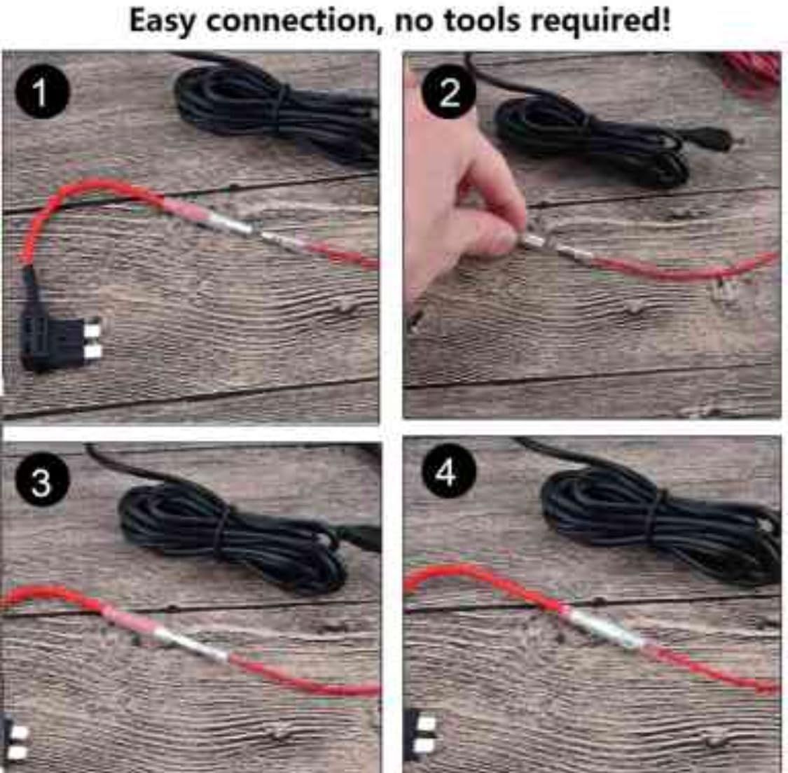 Dash Cam Hardwire Kit Mini USB Micro USB 4m Cable with Fuse Protection