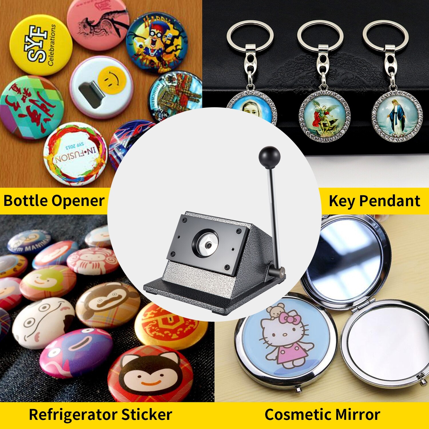 Visual Punch Round Die Cutter Punch 1.25"/32 mm Die Cutter Button Maker