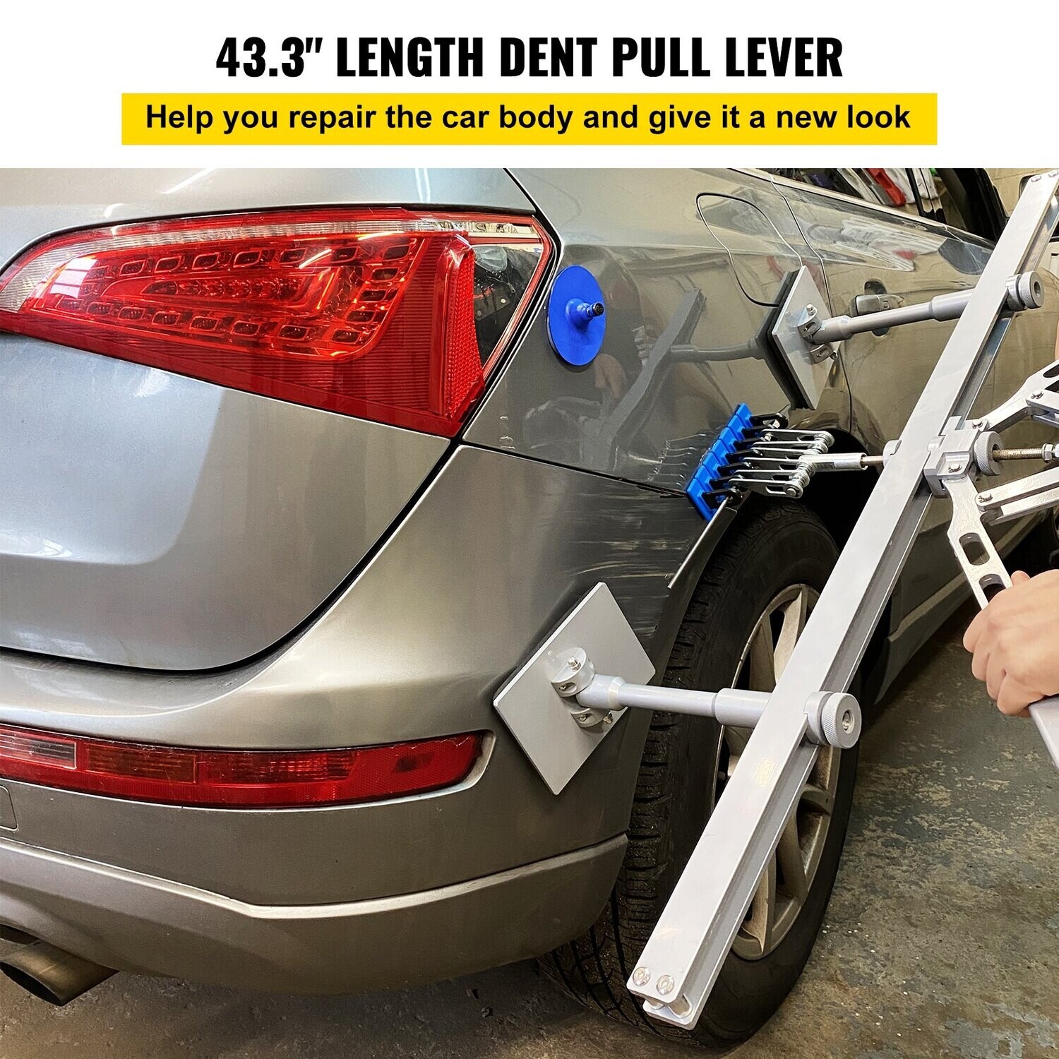 Steel Double-Arm Dent Puller Lever Bar Kit