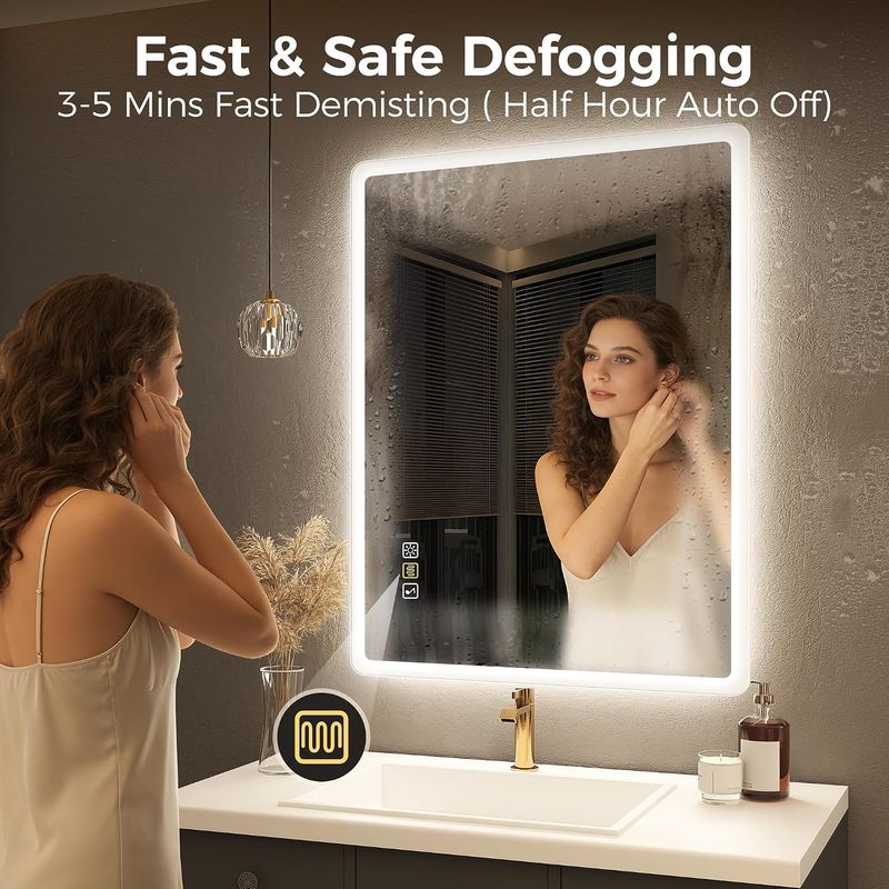 Bathroom Mirror 500x700mm LED Lights