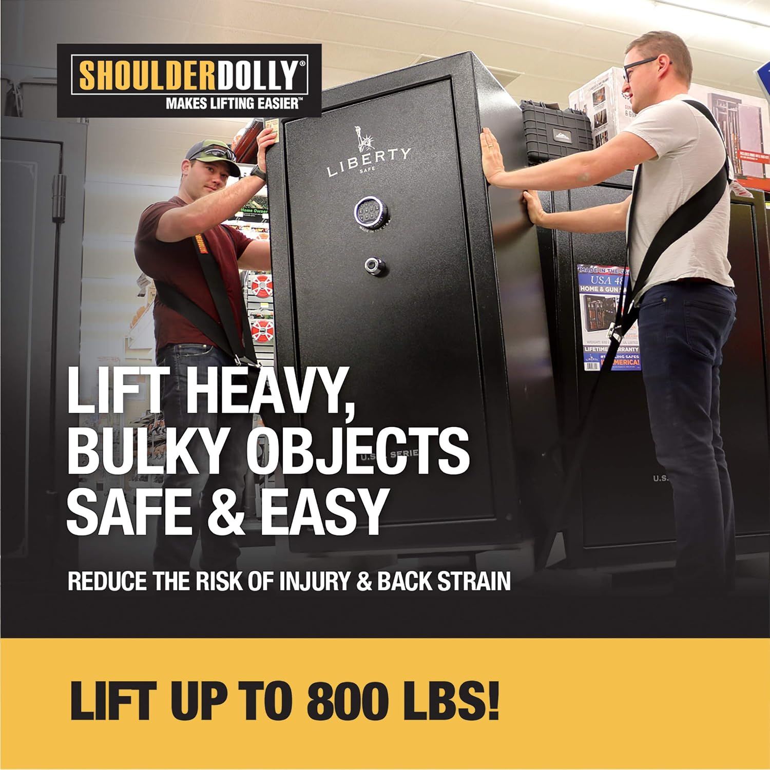Shoulder DOLLY Moving Straps – Heavy-Duty Lifting &amp; Carrying System, 370 kg Capacity
