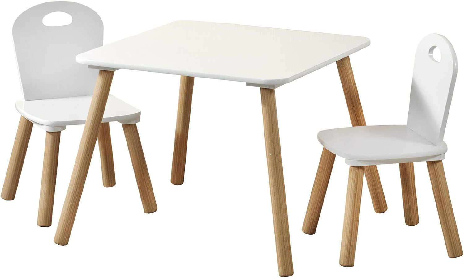 Wooden Flowers Table and Chair Set Kids
