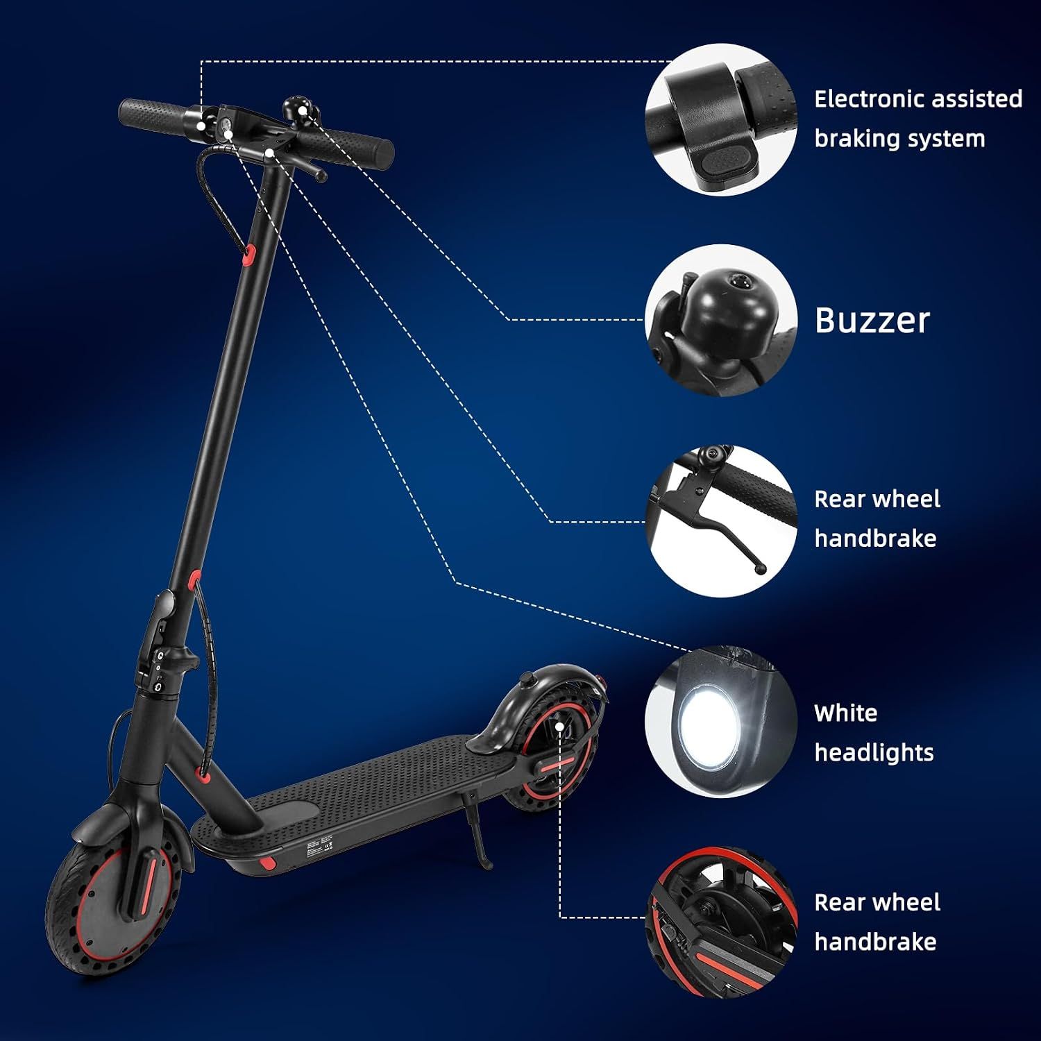 Adult Kick Scooter 200mm Wheels Disc Brakes Foldable