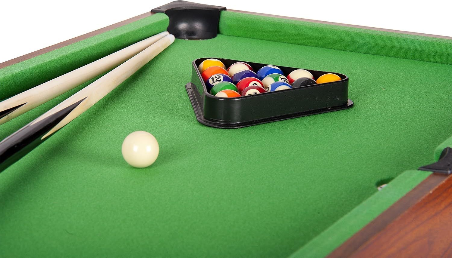 Children's Wooden Portable Pool Table for Kids, Folding Pool Table, Compact Design for Indoor/Outdoor Fun