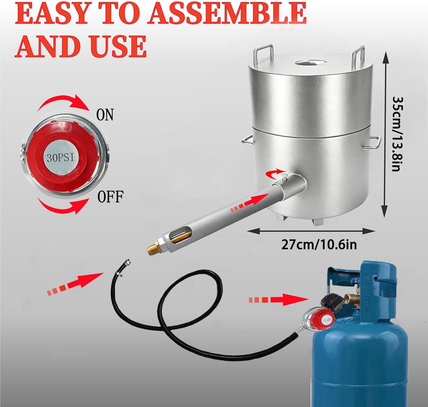 Propane 12KG Metal Melting Furnace Kit – Up to 1300°C