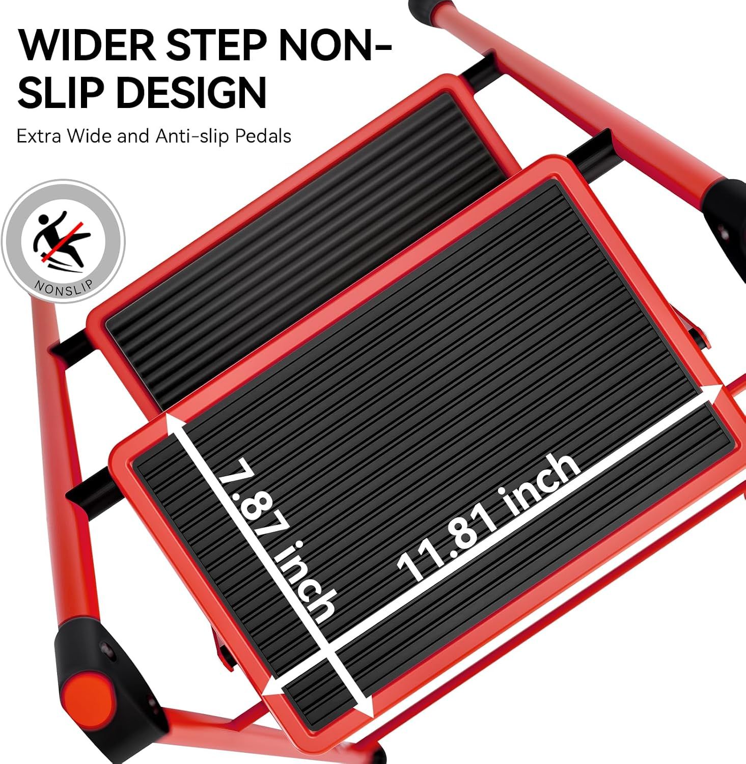 Safety 2-Step Heavy-Duty Folding Step Ladder – 150 kg Capacity
