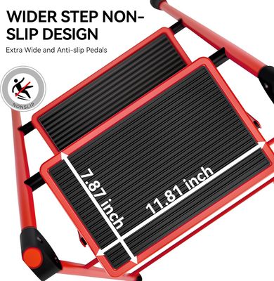 Safety 2-Step Heavy-Duty Folding Step Ladder – 150 kg Capacity
