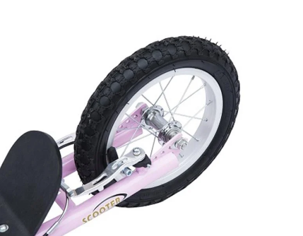 Kids Kick Scooter with Pneumatic Tyres – 16" Front &amp; 12" Rear Wheels