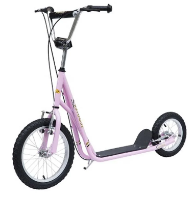 Kids Kick Scooter with Pneumatic Tyres – 16" Front &amp; 12" Rear Wheels
