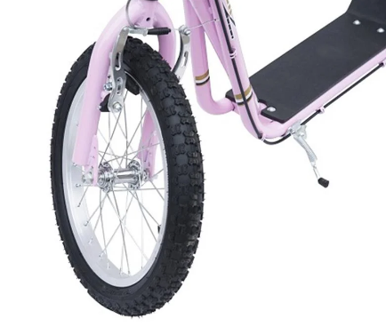 Kids Kick Scooter with Pneumatic Tyres – 16" Front &amp; 12" Rear Wheels