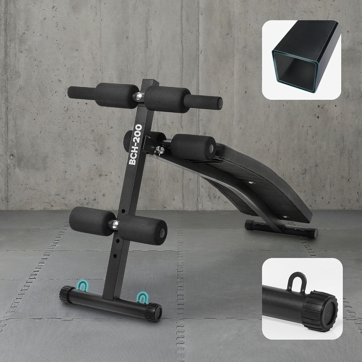 Steel Duo Foldable Adjustable Sit-Up Bench – 150 kg Capacity | Home Gym