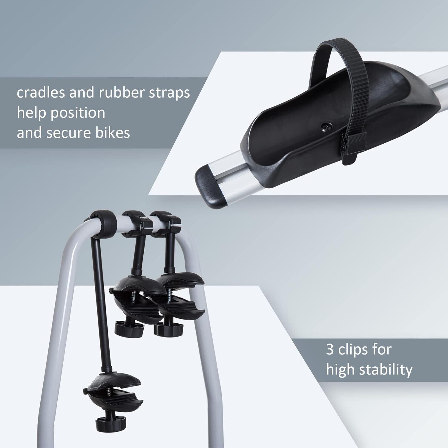 3-Bike Rear Rack Carrier – Sturdy Bicycle Rack for Secure Transport on Vehicles