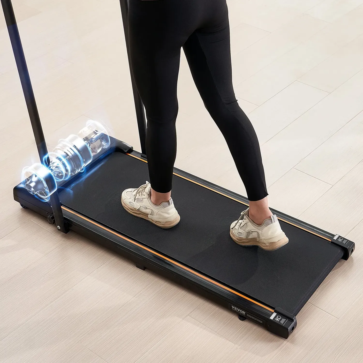 Walking Pad Under Desk Treadmill 2.5HP Folding
