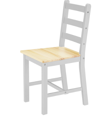 Wooden Dining Table 4 Chair Set Modern Furniture