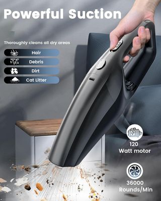 Rechargeable Cordless Handheld Vacuum Cleaner – HEPA Filter &amp; Type-C Charging