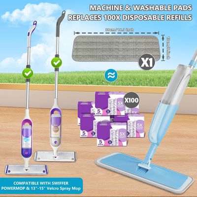 Spray Mops for Cleaning Floors, MEXERRIS Floor Mop with Spray