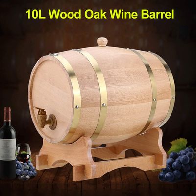 Solid Wood Whiskey Barrel