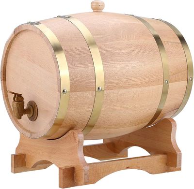 Solid Wood Whiskey Barrel