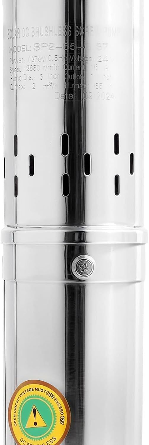 Stainless Steel Submersible Water Pump – 2000 L/h, 65m Lift