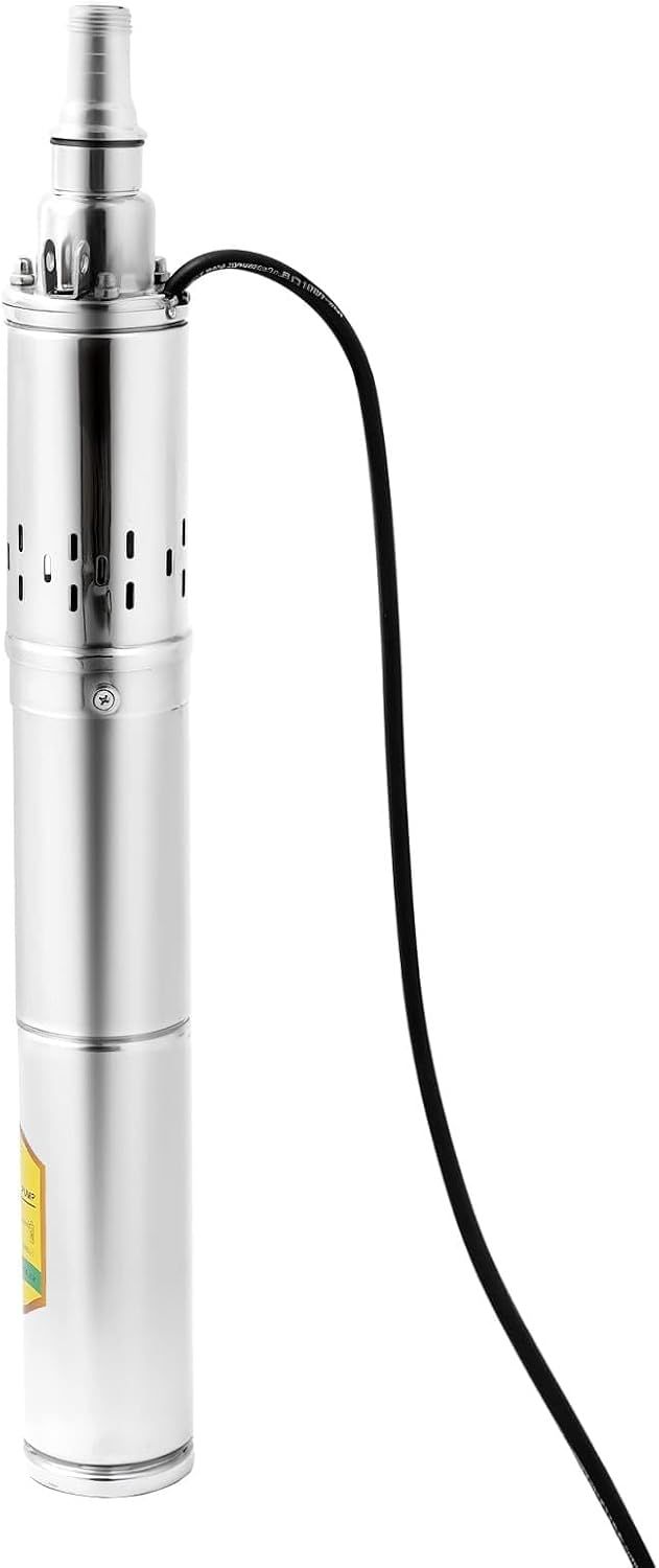 Stainless Steel Submersible Water Pump – 2000 L/h, 65m Lift
