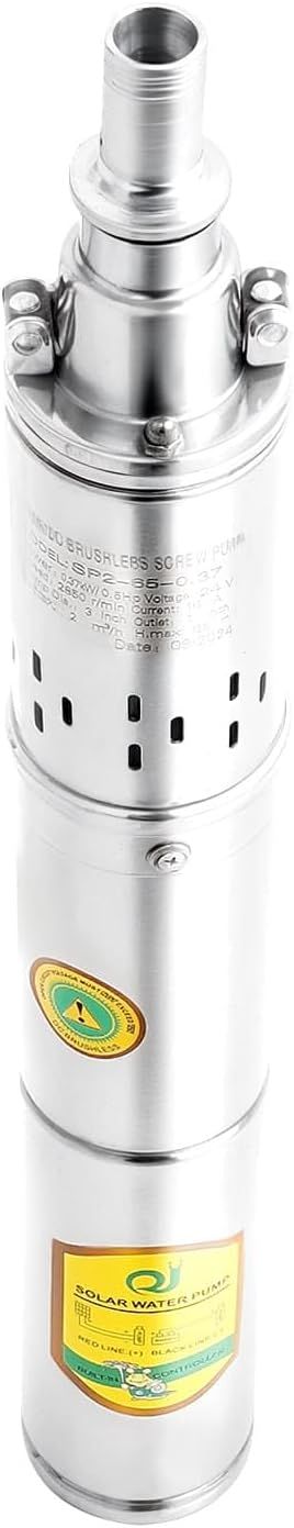 Stainless Steel Submersible Water Pump – 2000 L/h, 65m Lift
