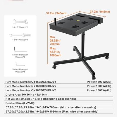 Flash Dryer 16x16 Inch Screen Print Heat Dryer