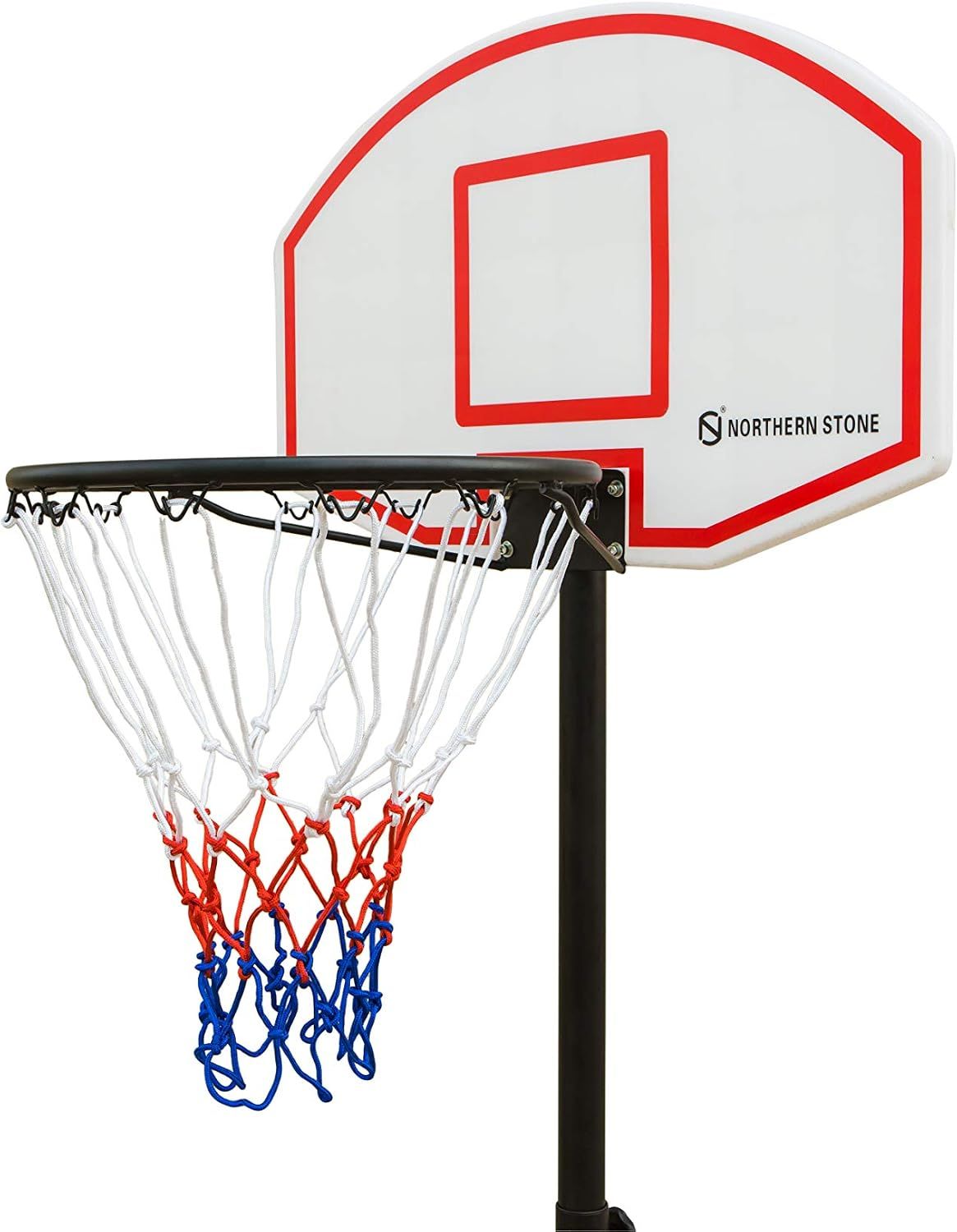 Portable Adjustable Kids Basketball Hoop – Junior Basketball Stand with 17-Inch Rim